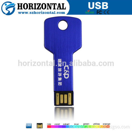 Blue key shape 8GB usb 3.0 flash drive